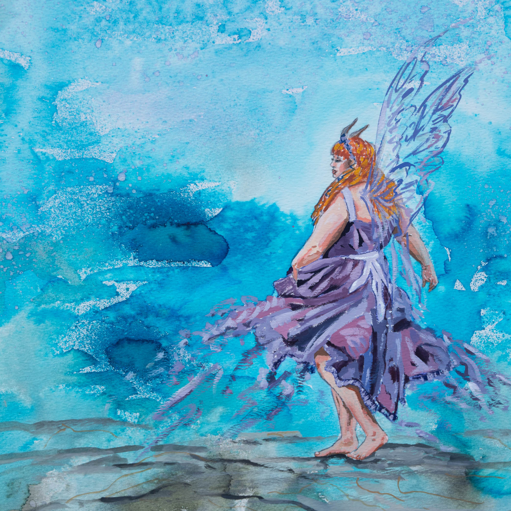 Mermaid fairy painting