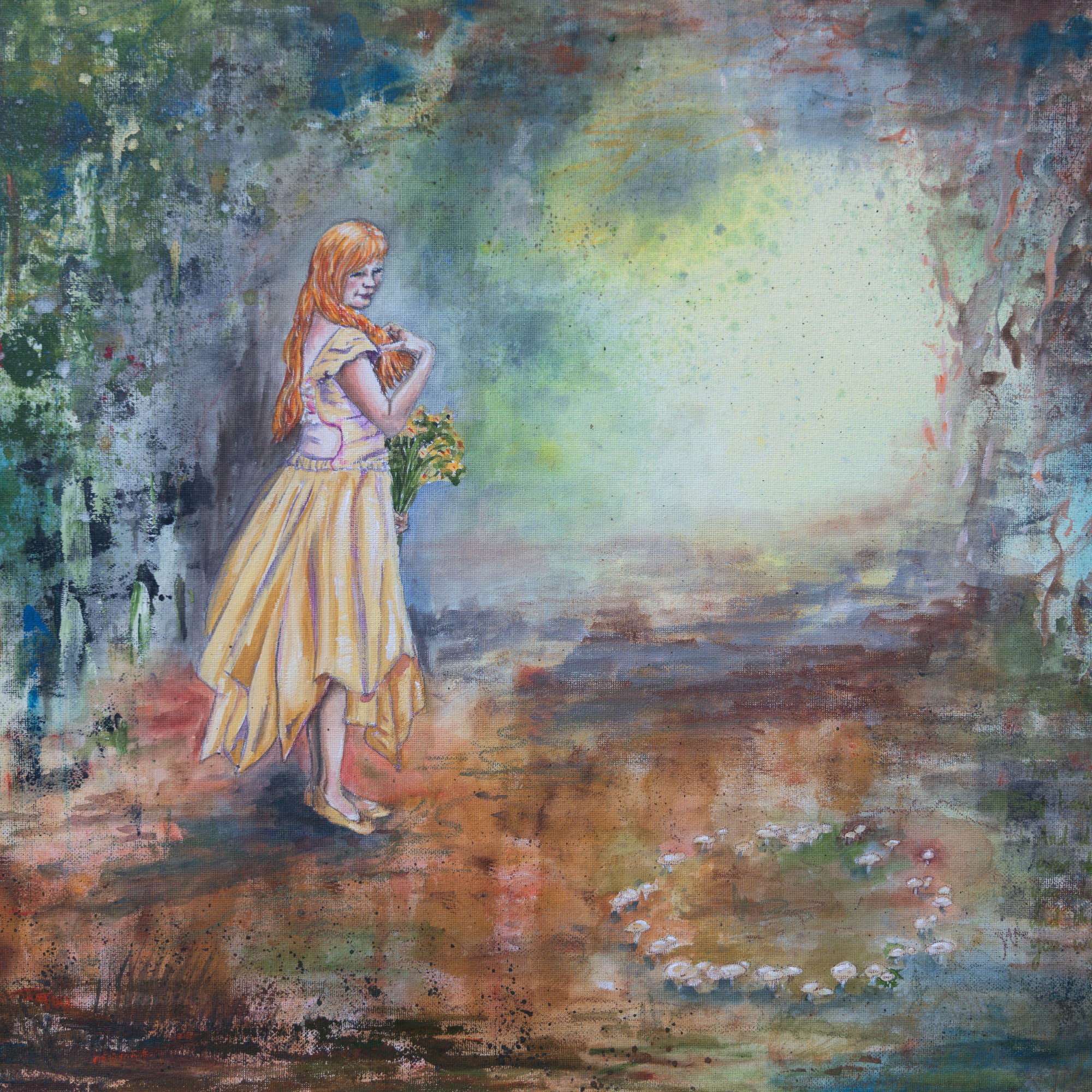 Woodland fairytale painting