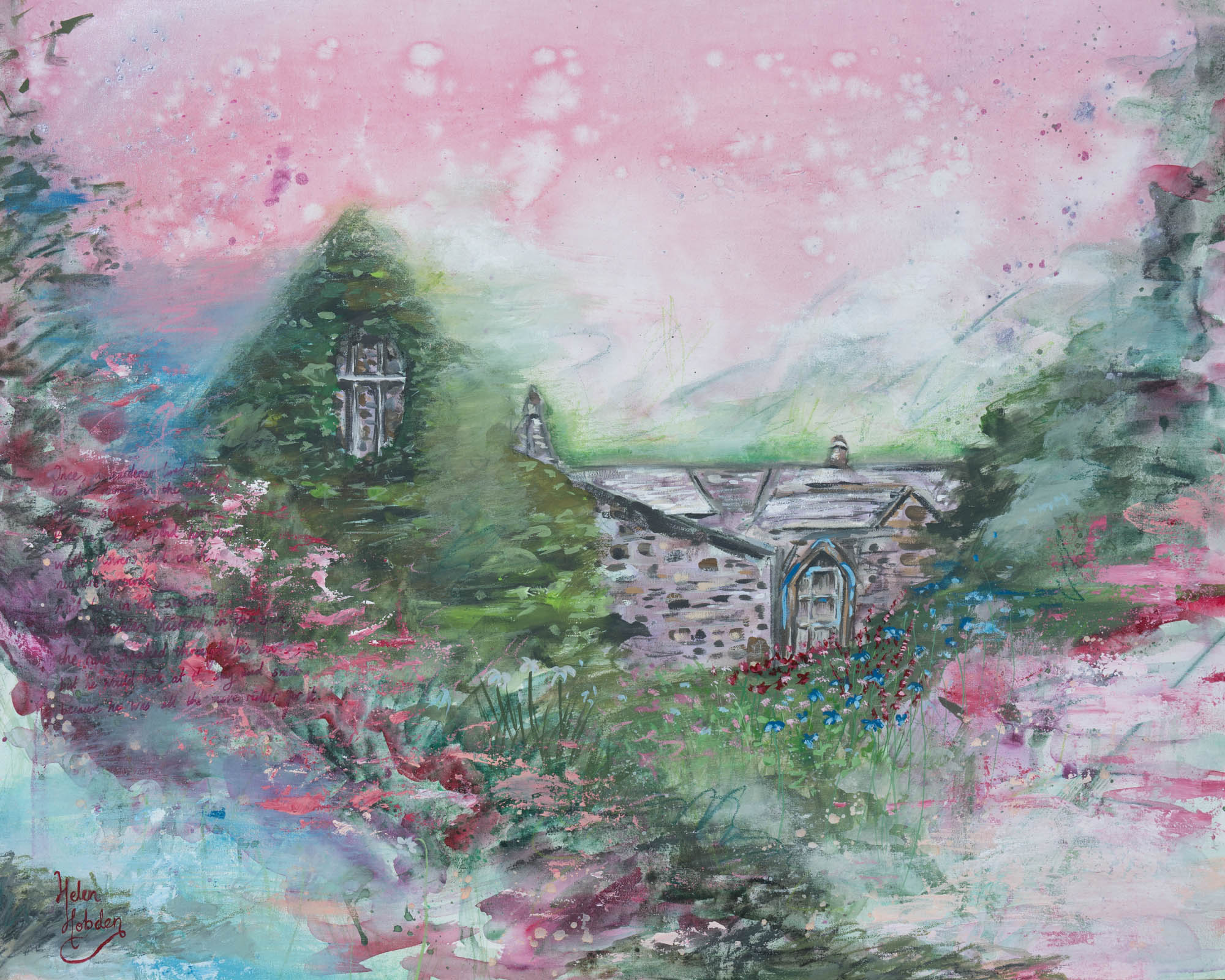 Contemporary cottage painting