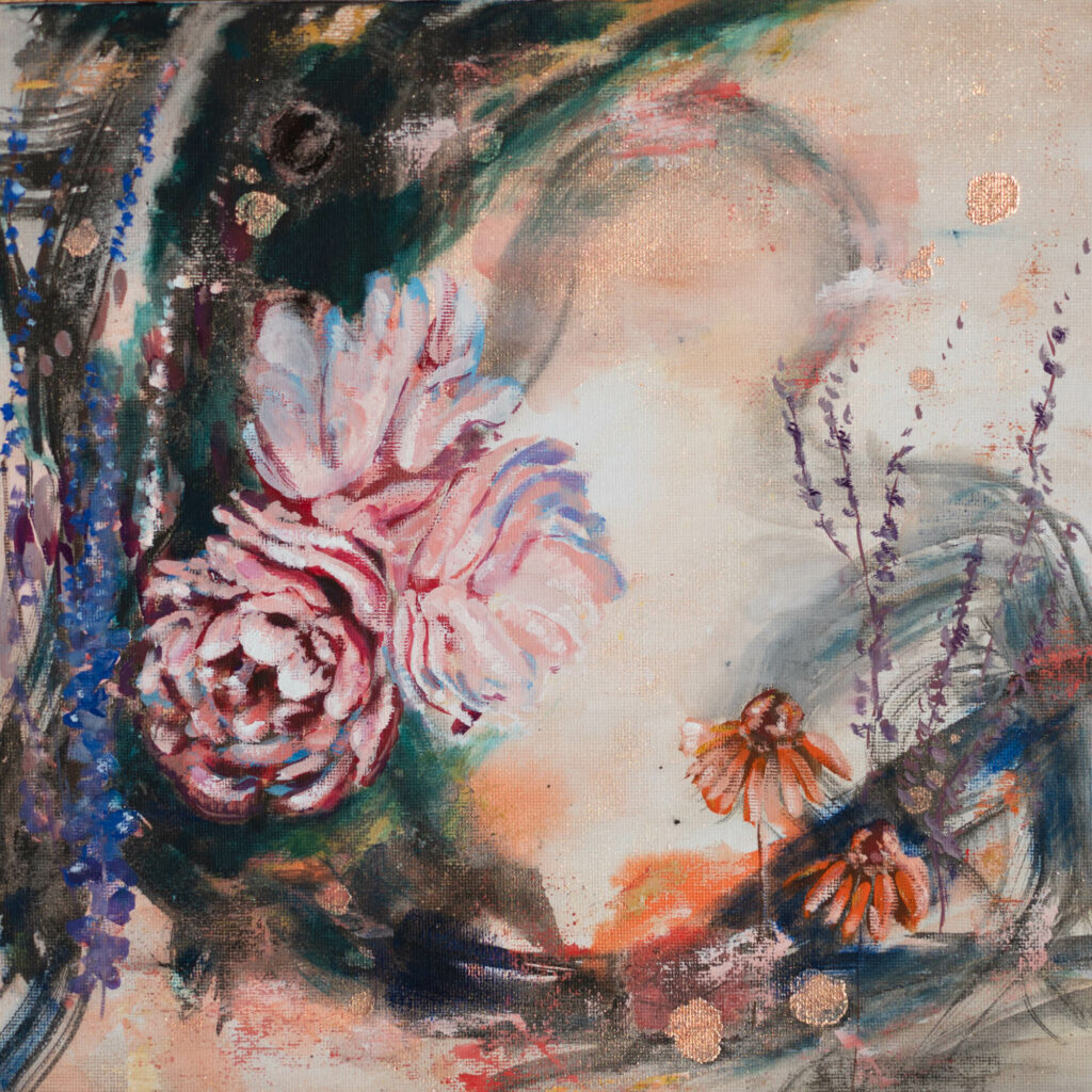 Dreamy floral painting