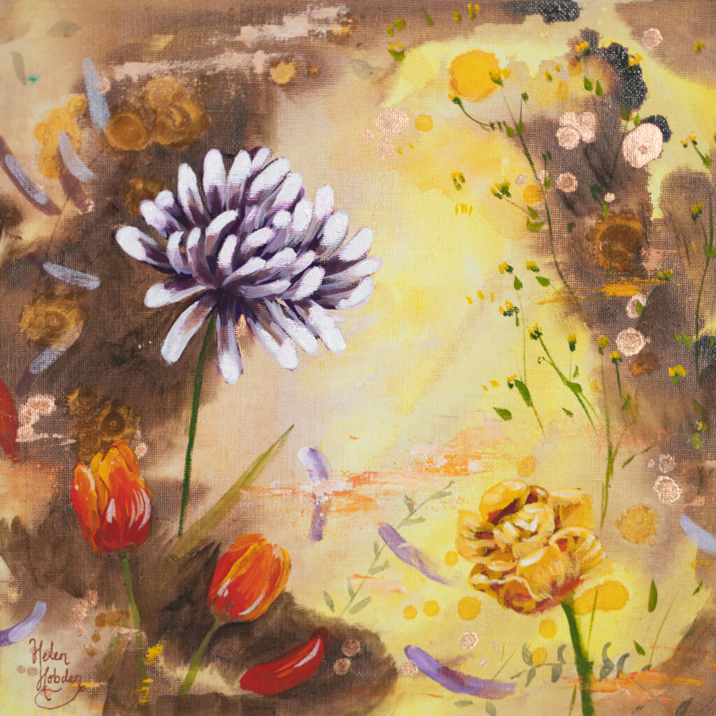 Modern flower painting