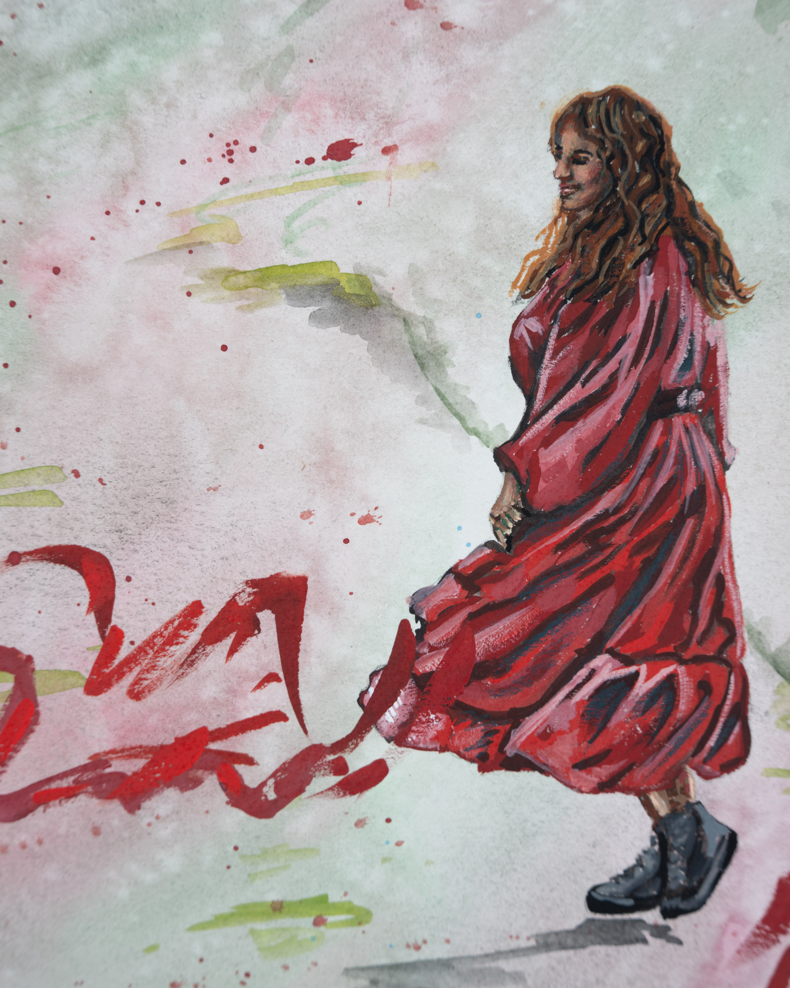 Red fairytale art